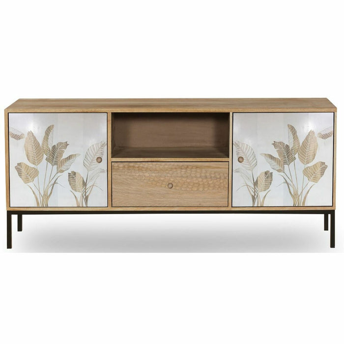 Mobilă TV DKD Home Decor Metal Lemn de mango (140 x 40 x 50 cm)