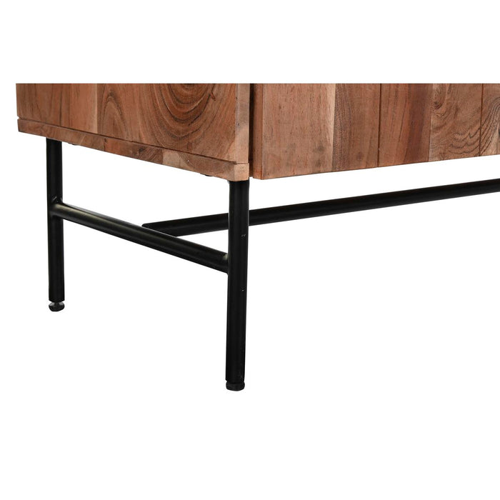 Servantă DKD Home Decor 142 x 40 x 81 cm Negru Metal Maro Salcâm