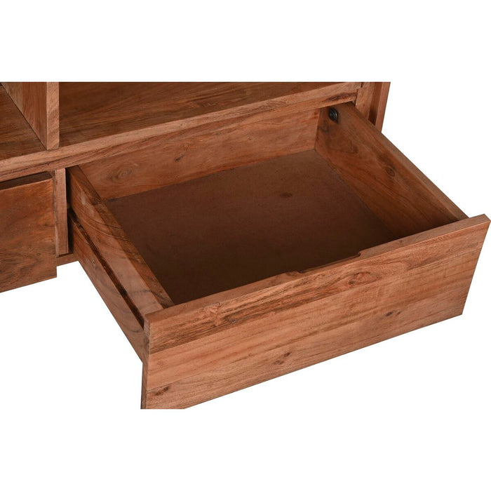 Servantă DKD Home Decor 142 x 40 x 81 cm Negru Metal Maro Salcâm
