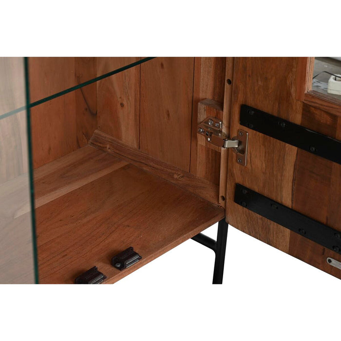 Stand Prezentare DKD Home Decor 80 x 40 x 197 cm Geam Aluminiu Salcâm