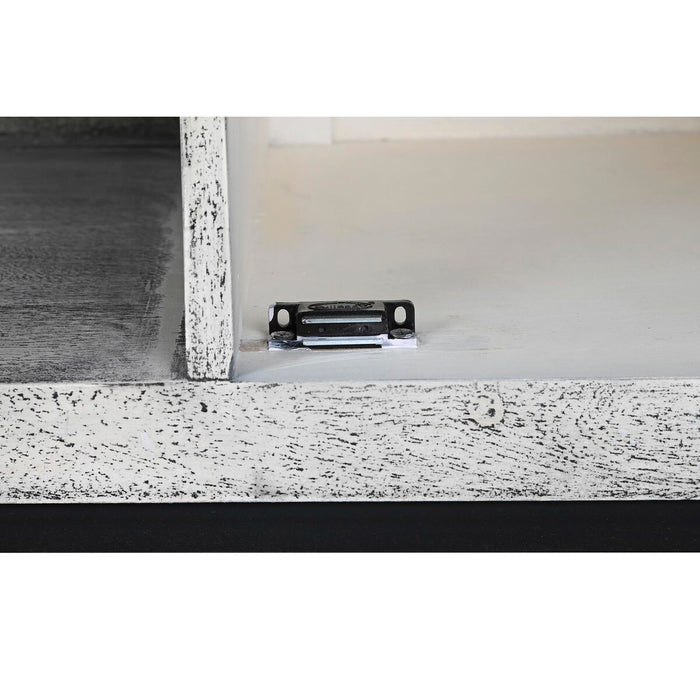 Mobilă TV DKD Home Decor Alb Bej Gri Multicolor Ceramică Lemn de mango 130 x 40 x 56 cm