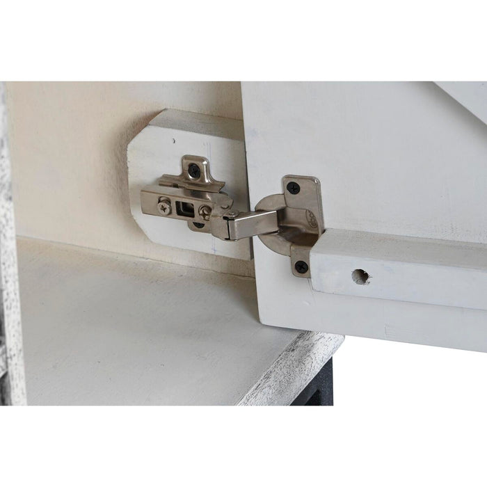 Mobilă TV DKD Home Decor Alb Bej Gri Multicolor Ceramică Lemn de mango 130 x 40 x 56 cm