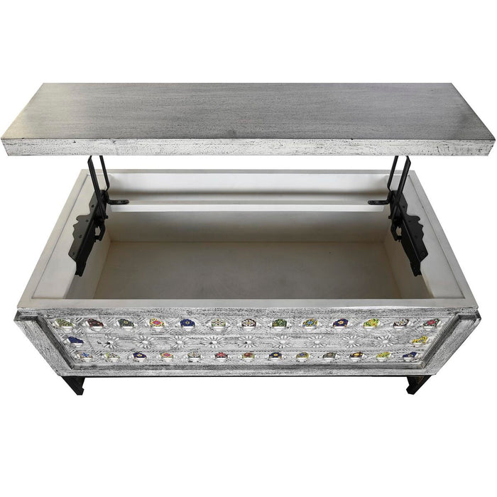 Masa de Cafea DKD Home Decor Metal Lemn de mango (116 x 60 x 51 cm)