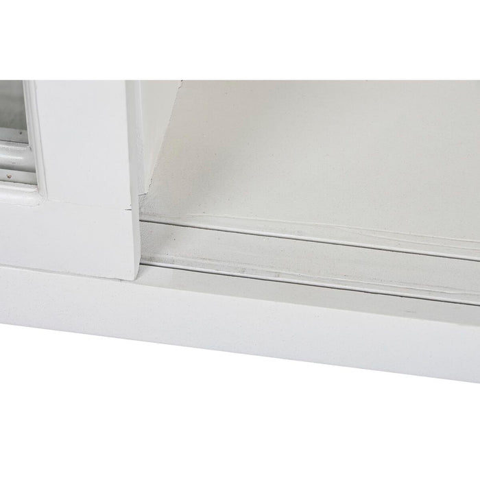 Servantă DKD Home Decor 165 x 45,7 x 105,4 cm Geam Gri Alb Maro închis Lemn de mango