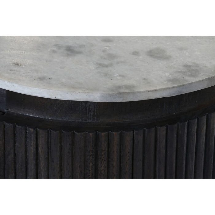 Mobilă TV DKD Home Decor 145 x 40 x 54 cm 150 x 41 x 54 cm Negru Gri Alb Marmură Lemn de mango