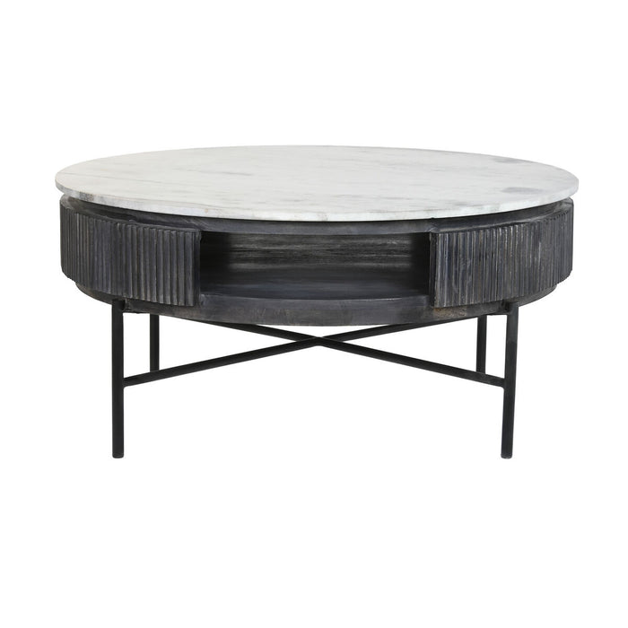 Masa de Cafea DKD Home Decor Marmură Lemn de mango (90 x 90 x 42 cm)