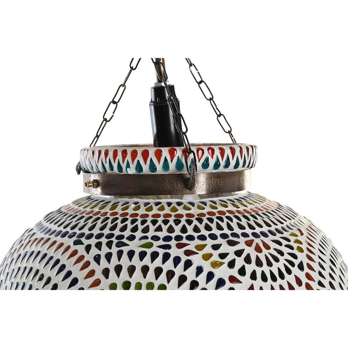 Lustră DKD Home Decor Geam Multicolor 25 W 29 x 29 x 29 cm (2 Unități)