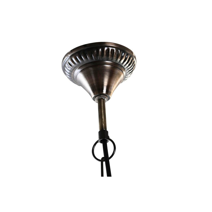 Lustră DKD Home Decor Geam Metal Alb 25 W (22 x 22 x 33 cm)