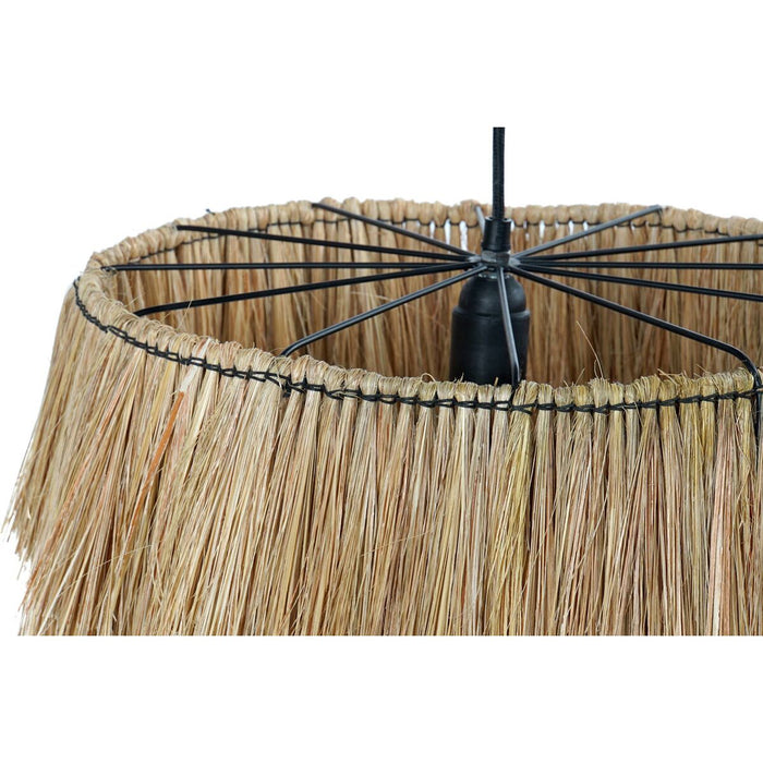 Lustră DKD Home Decor Natural Metal 40 W Iută (40 x 40 x 53 cm)