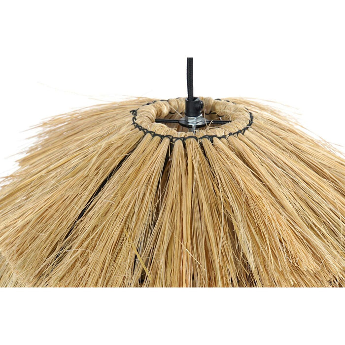 Lustră DKD Home Decor Natural Metal 40 W Iută (45 x 45 x 55 cm)