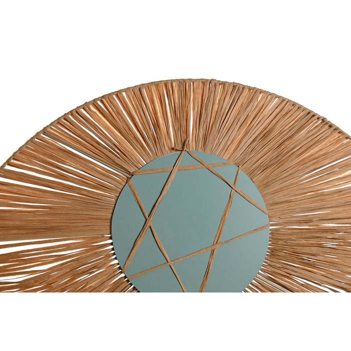 Oglindă de perete DKD Home Decor 61 x 6 x 80 cm Fier Fibră naturală Bali