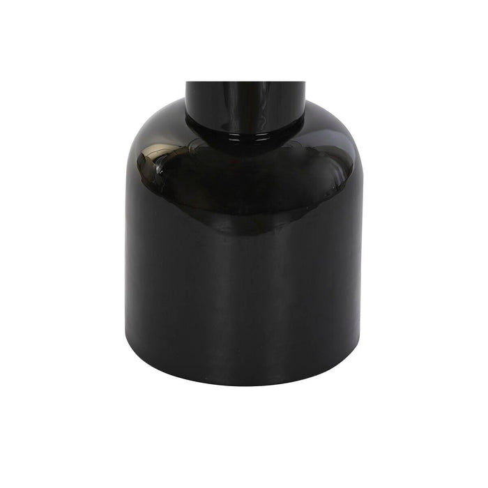 Masa laterală DKD Home Decor Geam Negru Transparent Fier 41 x 41 x 57 cm