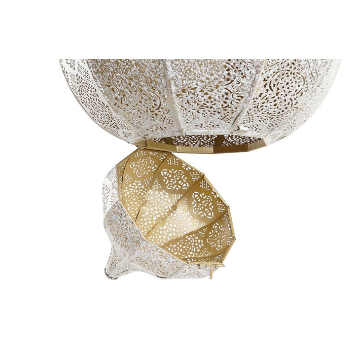Lustră DKD Home Decor Alb Auriu* Fier 50 W 30 x 30 x 65 cm