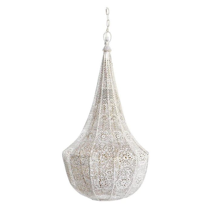 Lustră DKD Home Decor 31 x 31 x 56 cm Natural Alb Fier 50 W