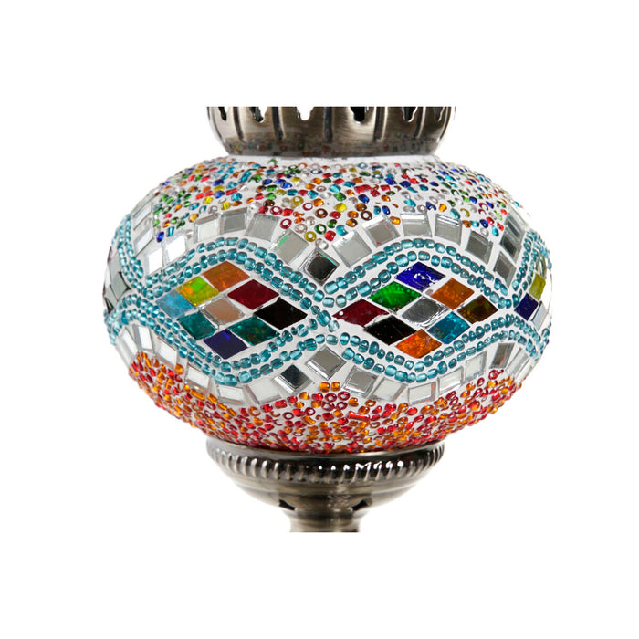Lampă de masă DKD Home Decor Multicolor Metal Geam 50 W 250 V 15 x 15 x 41 cm 15 x 15 x 36 cm (2 Unități)