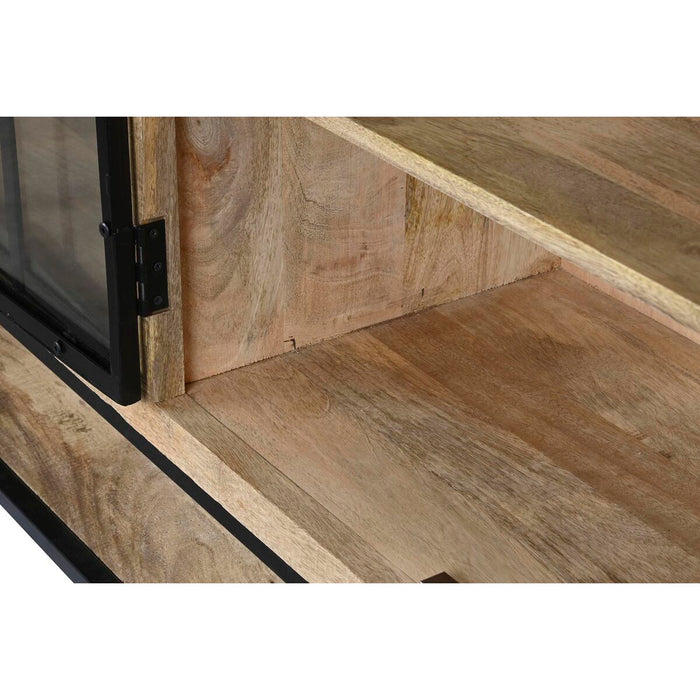 Servantă DKD Home Decor Natural Negru Metal Lemn de mango (170 x 45 x 100 cm) (1 x 45 x 100 cm)