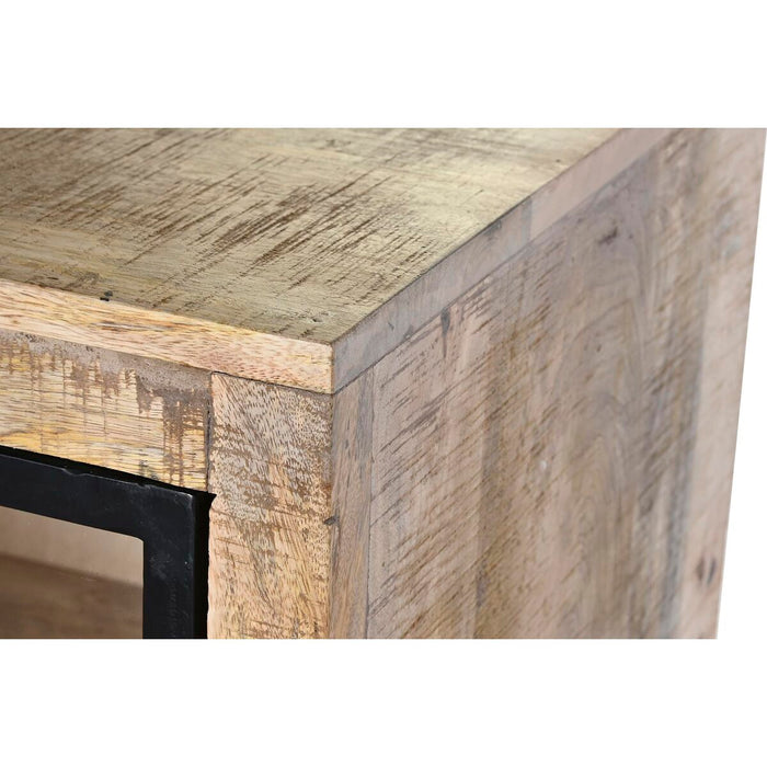 Servantă DKD Home Decor 85 x 45 x 100 cm Natural Negru Metal Lemn de mango