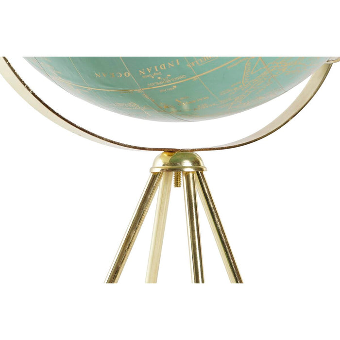 Figură Decorativă DKD Home Decor Glob Pământesc Metal PVC Vintage Permanent/ridicat în picioare (37 x 34 x 63 cm)
