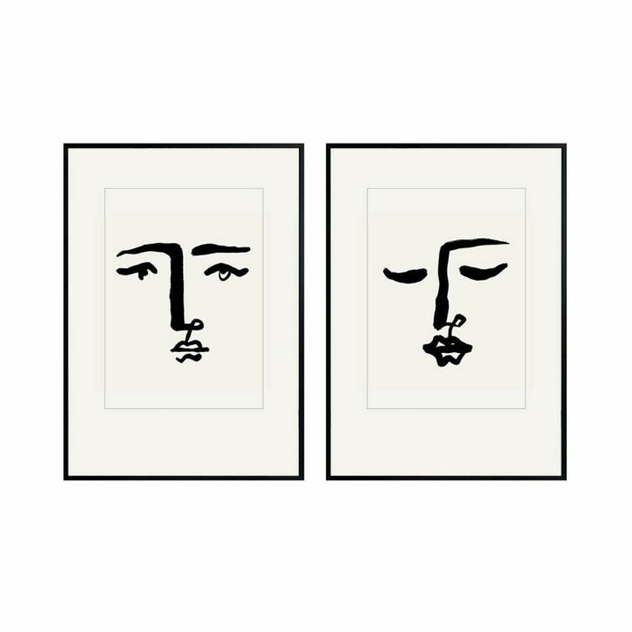 Tablou DKD Home Decor Abstract 60 x 4 x 80 cm Modern (2 Unități)