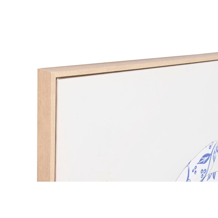 Tablou DKD Home Decor 80 x 4 x 120 cm Květiny Scandinav (2 Unități)