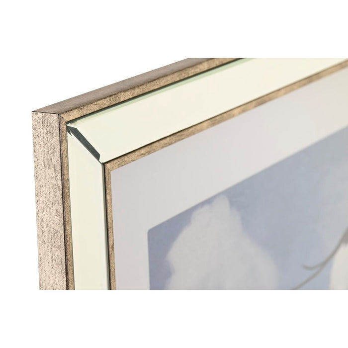 Tablou DKD Home Decor 40 x 1,6 x 60 cm Păsări Mediterană (3 Piese)