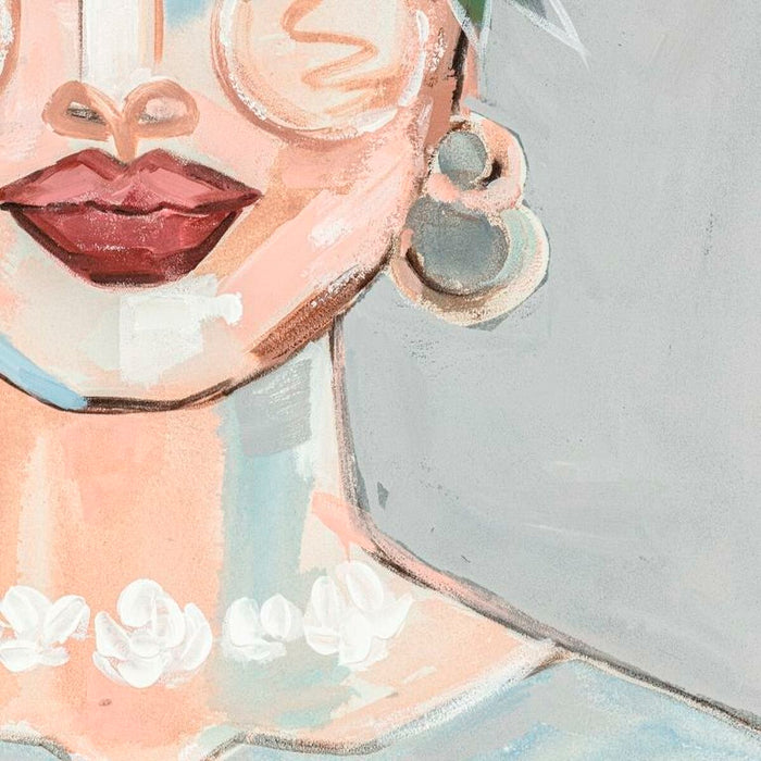 Pânză DKD Home Decor Květiny Modern 80 x 3,7 x 100 cm (2 Unități)