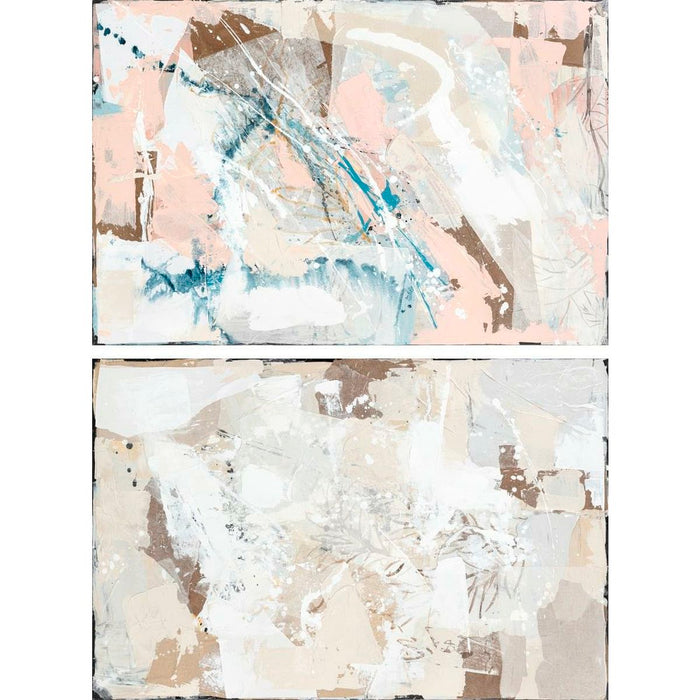 Pânză DKD Home Decor Abstract Urban 100 x 4 x 150 cm 150 x 3,8 x 100 cm (2 Unități)