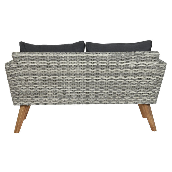 Set masă cu Trei scaune DKD Home Decor Negru 137 x 66 x 70 cm 93 x 52 x 37 cm 137 x 66 x 73 cm