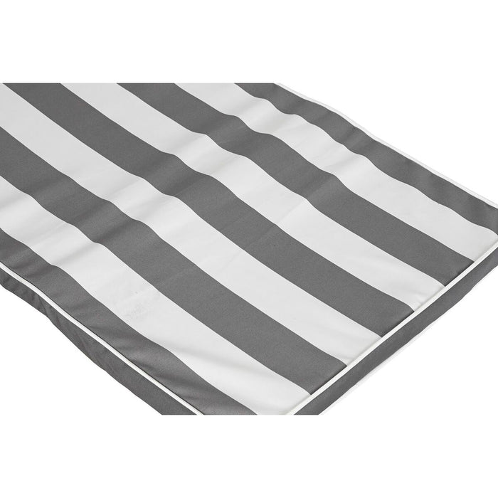 Pernă pentru șezlonguri DKD Home Decor Hamac Alb Gri 190 x 60 x 5 cm