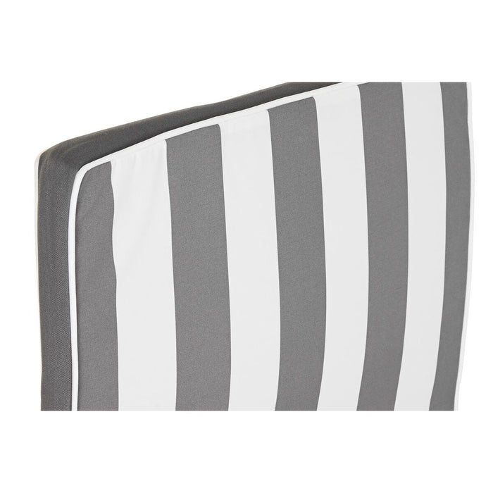 Pernă pentru șezlonguri DKD Home Decor Hamac Alb Gri 190 x 60 x 5 cm