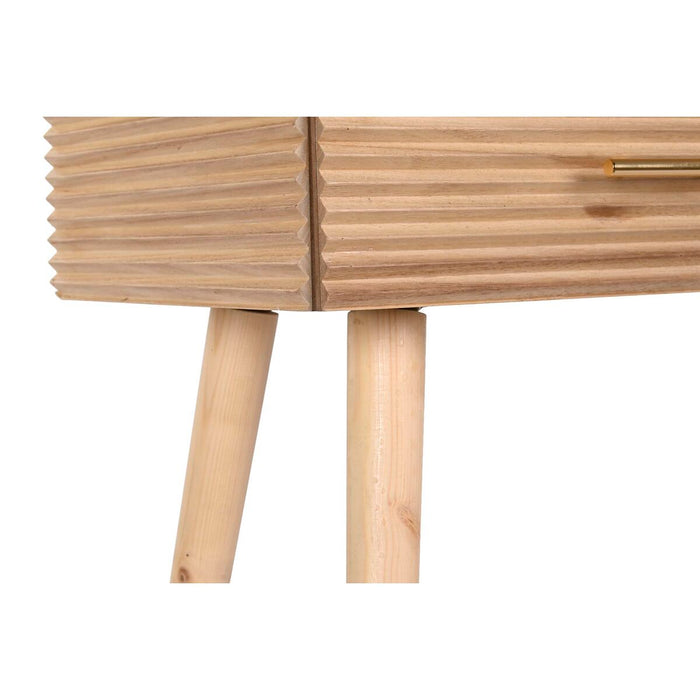 Consolă DKD Home Decor 100 x 40 x 76 cm Auriu* Maro Deschis Lemn de paulownia Lemn MDF