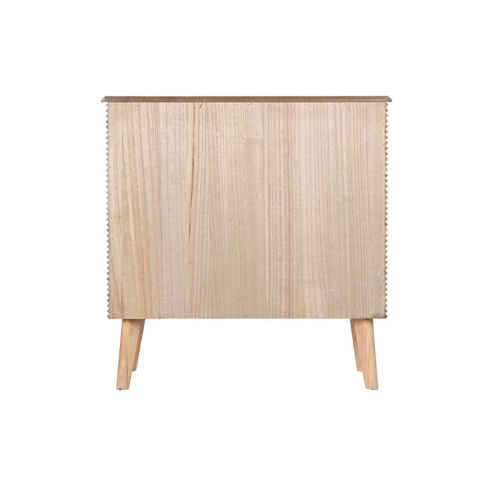 Comodă DKD Home Decor Auriu* Maro Deschis Lemn de paulownia Lemn MDF Scandi 77 x 40 x 76 cm 75 x 40 x 76 cm