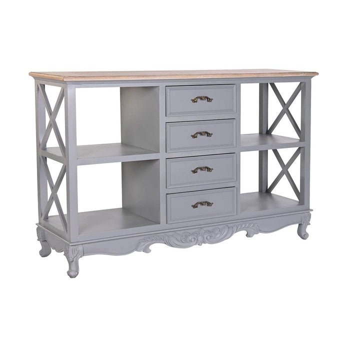 Servantă DKD Home Decor 132 x 40 x 84.5 cm 132 x 40 x 84,5 cm Natural Gri Lemn de paulownia Lemn MDF