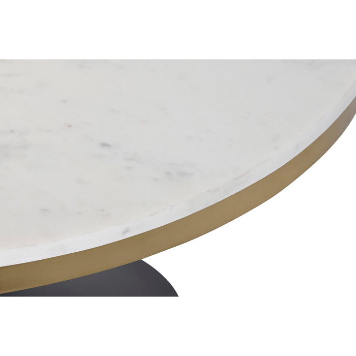 Masa de Cafea DKD Home Decor Metal Marmură 76 x 76 x 39,5 cm