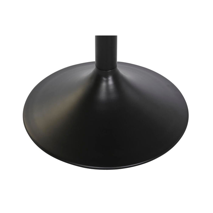 Masa laterală DKD Home Decor Negru Auriu* Metal Alb Marmură (40,5 x 40,5 x 57,5 cm)