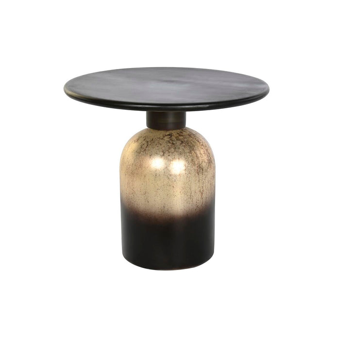 Masa laterală DKD Home Decor 58,5 x 58,5 x 53 cm Geam Negru Lemn de mango