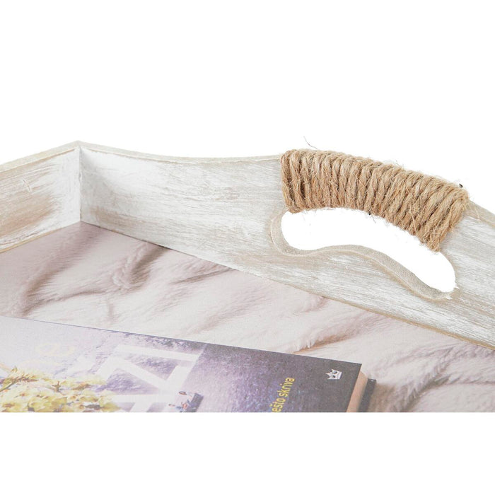 Set de Tăvi DKD Home Decor Multicolor 40 x 30 x 6 cm Lemn MDF (2 Unități)