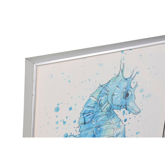 Tablou DKD Home Decor Mediterană Marin 40 x 2,5 x 50 cm (4 Unități)