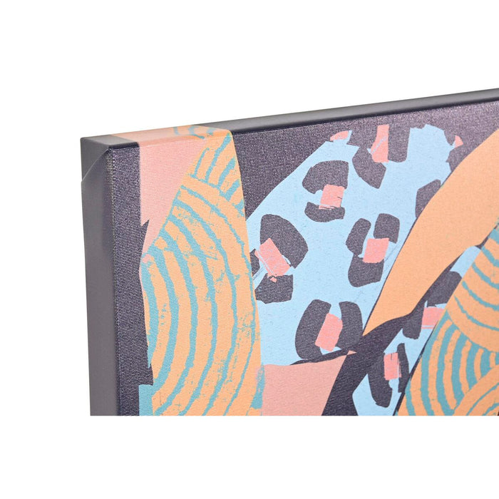 Tablou DKD Home Decor 83 x 4,5 x 123 cm Colonial 80 x 3 x 120 cm Africană (2 Unități)