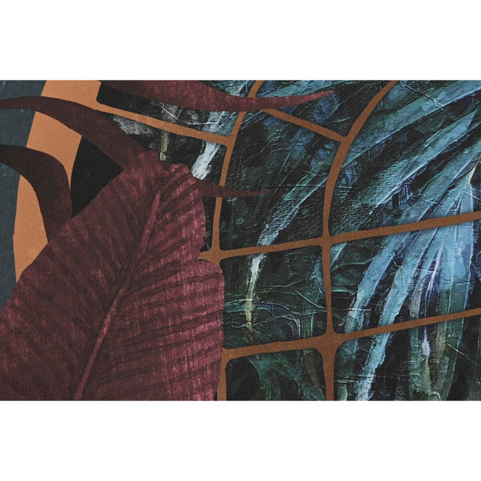 Tablou DKD Home Decor 80 x 4,5 x 100 cm Tropical Flori, plante și copaci (2 Unități)