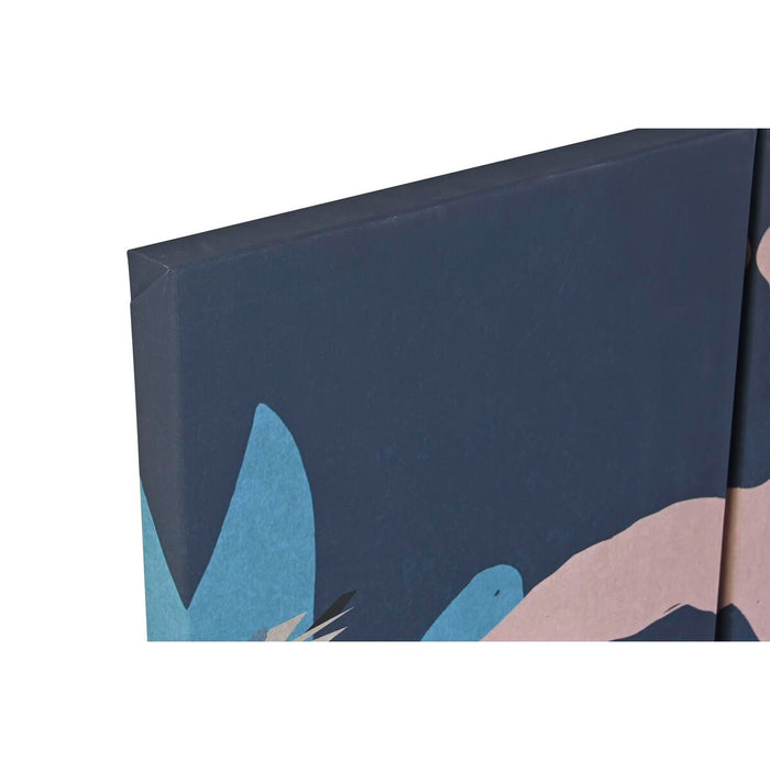 Set de 3 tablouri DKD Home Decor Colonial (140 x 3,8 x 100 cm)