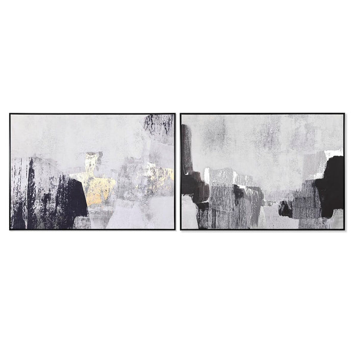 Tablou DKD Home Decor 143 x 4,5 x 103 cm Abstract Urban (2 Unități)
