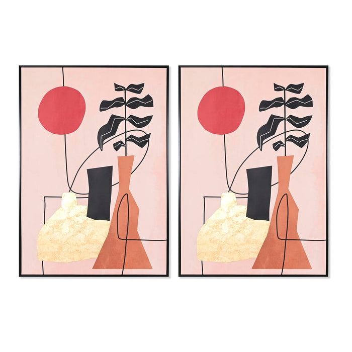 Tablou DKD Home Decor 83 x 4,5 x 122,5 cm 83 x 4,5 x 123 cm Vază Scandinav (2 Unități)