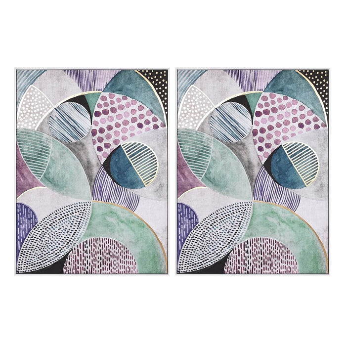 Tablou DKD Home Decor Abstract Urban 103 x 4,5 x 143 cm (2 Unități)