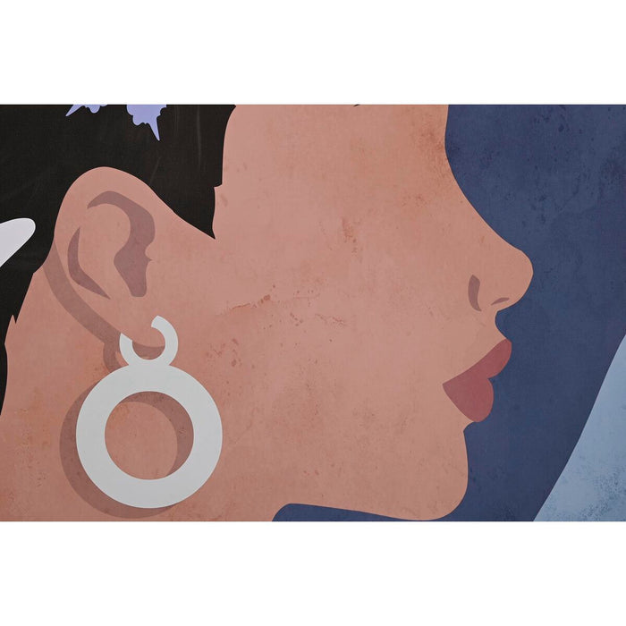 Tablou DKD Home Decor 103 x 4,5 x 103 cm Femeie Scandinav (2 Unități)