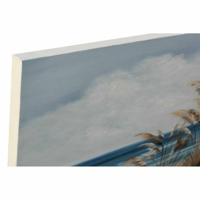 Pânză DKD Home Decor 100 x 2,8 x 100 cm Plajă Mediterană (2 Unități)
