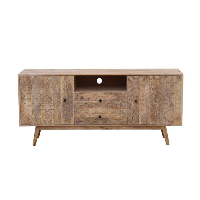 Mobilă TV DKD Home Decor Multicolor Natural Lemn de mango 155 x 40 x 70 cm