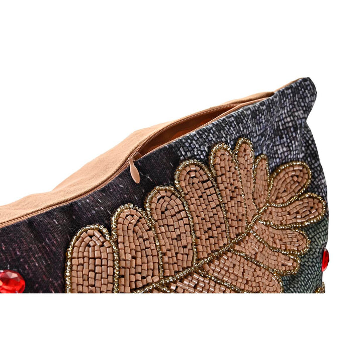 Husă de pernă de canapea DKD Home Decor 60 x 1 x 40 cm Frunze Multicolor
