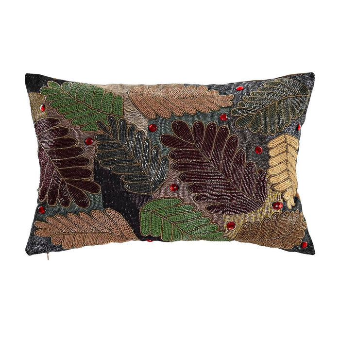Husă de pernă de canapea DKD Home Decor 60 x 1 x 40 cm Frunze Multicolor