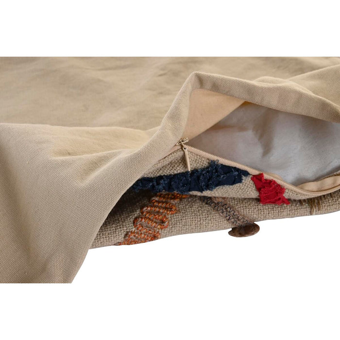 Husă de pernă de canapea DKD Home Decor Multicolor Franjuri 50 x 1 x 50 cm